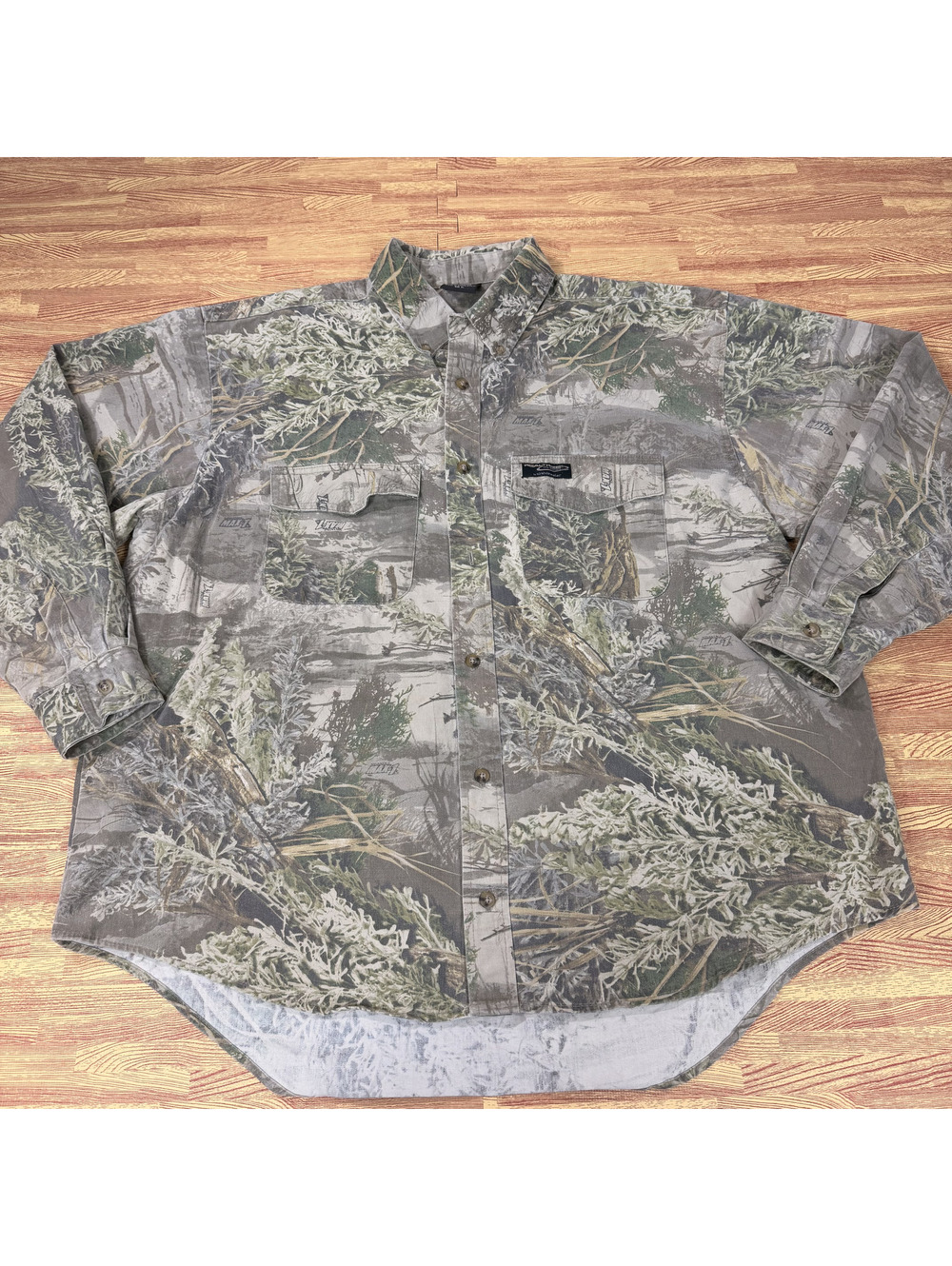 Realtree Whitewater MAX-1 Camo Shirt Mens XL Long Sleeve Button Up Hunting